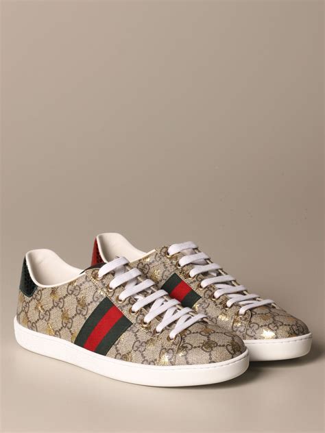 gucci ace gg print shoes|original Gucci bee sneakers.